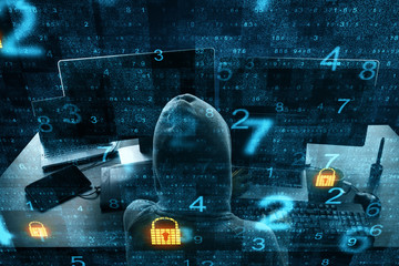 Cyber attack concept