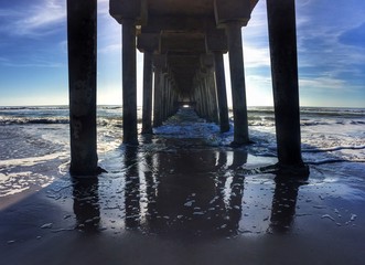 pier at sunset