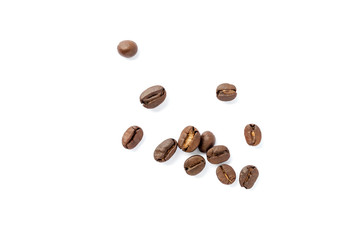 Coffee beans. Isolated on a white background.