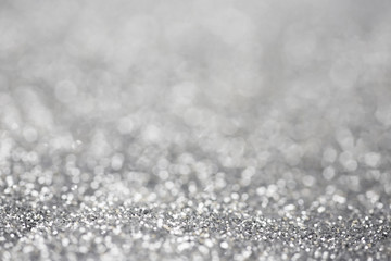abstract silver background with bokeh