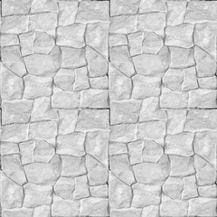 Decorative stone wall - Clean white masonry - seamless background - stone texture