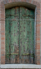 Green door texture