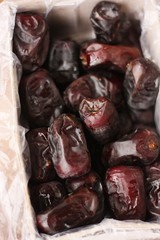 Delicious Arab dates in a package macro