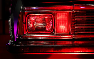 red car macro closeup detail light form automobile machine motor motorcar vehicle wheels bus...