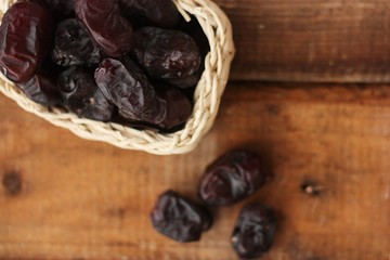 Delicious Arab dates in a package macro
