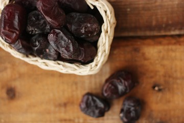Delicious Arab dates in a package macro