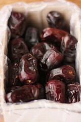 Delicious Arab dates in a package macro