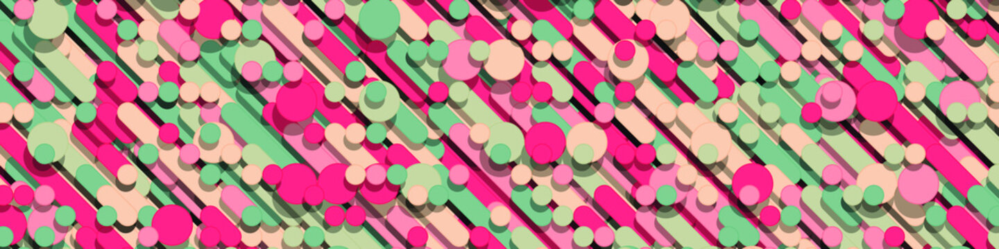 Color Abstract Lines Rain Generative Art background illustration