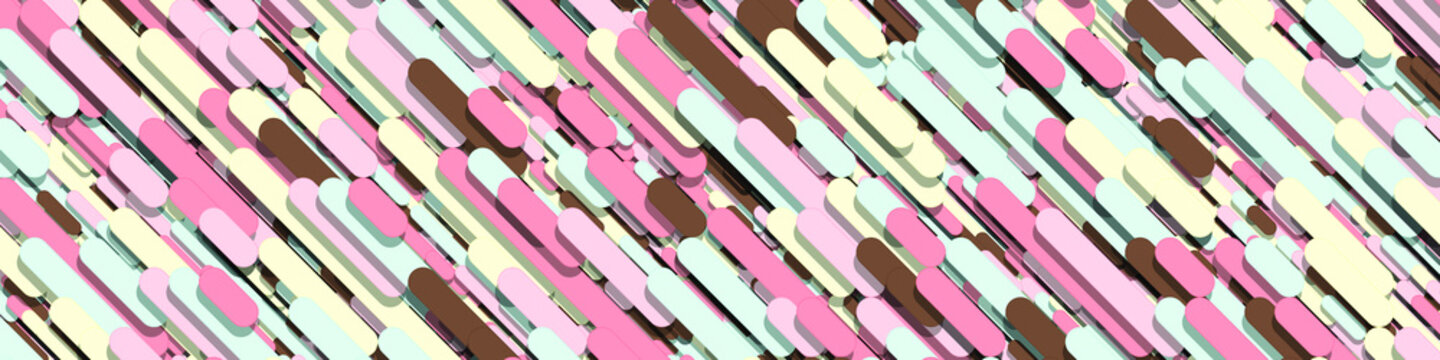 Color Abstract Lines Rain Generative Art background illustration
