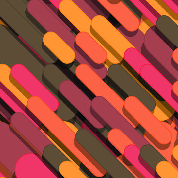 Color Abstract Lines Rain Generative Art background illustration