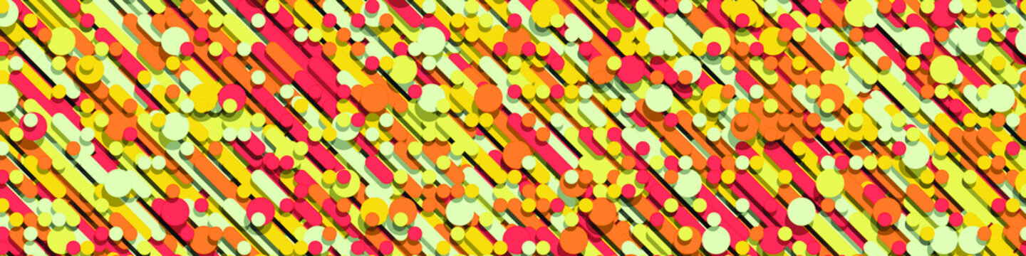 Color Abstract Lines Rain Generative Art background illustration
