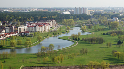 View from the observation deck of the Minsk library