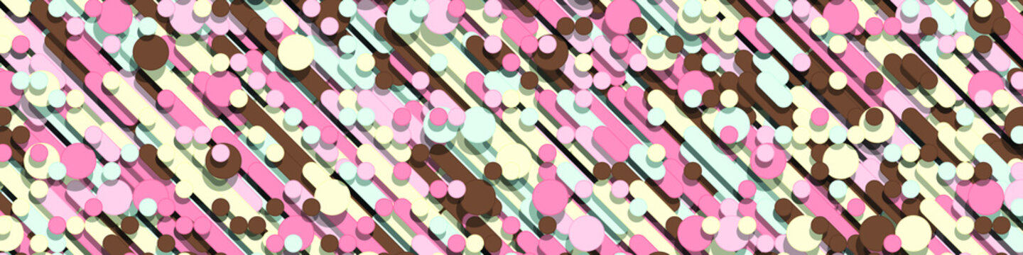 Color Abstract Lines Rain Generative Art background illustration