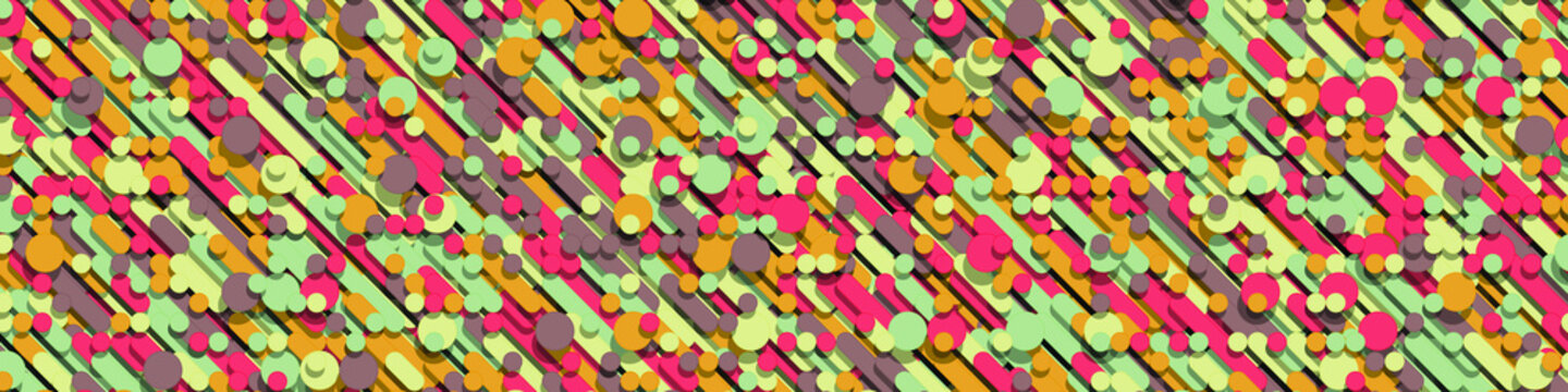 Color Abstract Lines Rain Generative Art background illustration