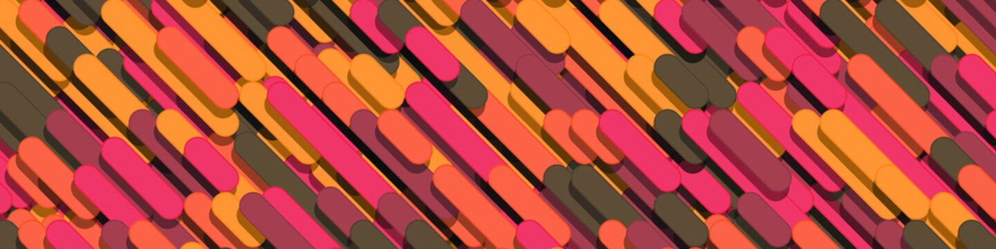 Color Abstract Lines Rain Generative Art background illustration