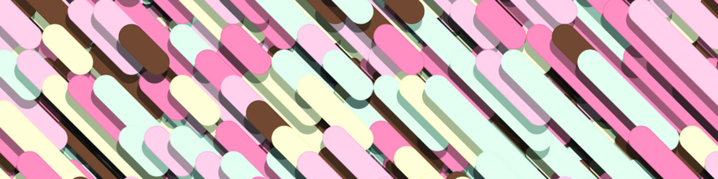 Color Abstract Lines Rain Generative Art background illustration