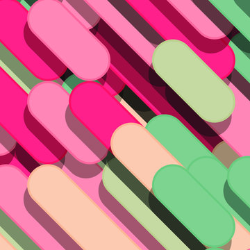 Color Abstract Lines Rain Generative Art background illustration