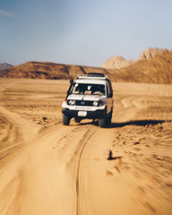 Fototapeta na wymiar Jeep Safari In Egypt