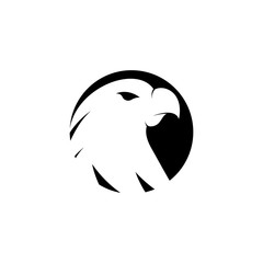 Falcon eagle birdWave Logo Template vector symbol