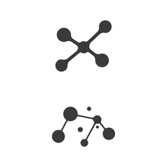Molecule vector illustration design