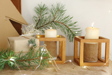 Christmas decoration with candles