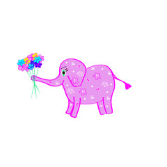 elephant cartoon illustration in vector