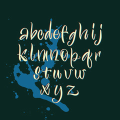 Naklejka na ściany i meble Calligraphy Alphabet Vector. Great lettering and calligraphy for greeting cards, stickers, banners, prints and home interior decor.