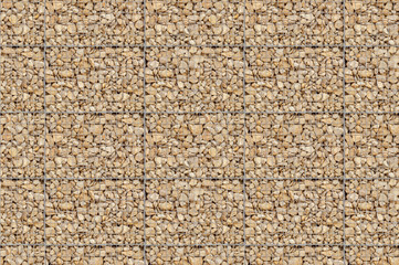 seamless gabion wall as background