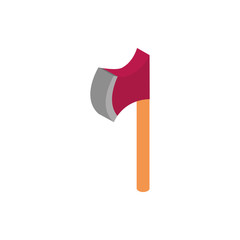 farm tool ax rural isometric icon
