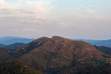 small chapel of Sant marti, perched on top of the mountai