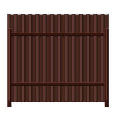 Illustration of metal fence.