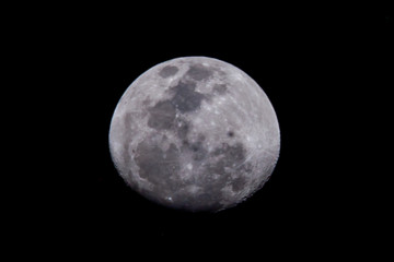 Red Half moon is  an astronomical body have During the night time