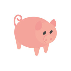 farm pig animal domestic rural isometric icon