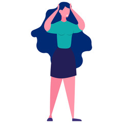 Deadline concept. Idea of many work and few time. Employee