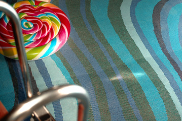 Abandoned children swimming ring