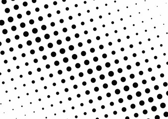 Abstract halftone dotted background. Monochrome grunge pattern with dot and circles.  Vector modern pop art texture for posters, sites, business cards, cover, postcards, labels, stickers layout.