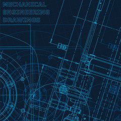 Technical cyberspace, Corporate Identity. Blueprint. Vector engineering illustration