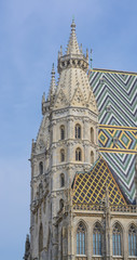 Fototapeta na wymiar Faсade Tower of St. Stephen 's Cathedral