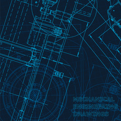 Technical cyberspace, Corporate Identity. Blueprint. Vector engineering illustration