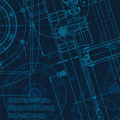 Technical cyberspace, Corporate Identity. Blueprint. Vector engineering illustration