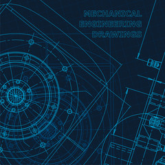 Technical cyberspace, Corporate Identity. Blueprint. Vector engineering illustration