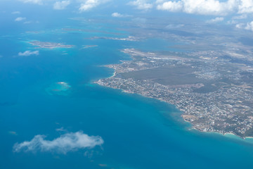 Fototapeta na wymiar Antigua / Antigua - 05 13 2018: Aerial photograph of Antigua