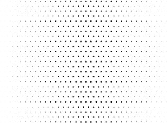 Abstract halftone dotted background. Monochrome futuristic grunge pattern, stars.  Vector modern optical pop art texture for posters, site, postcard, cover, labels, vintage sticker, mock-up layout.