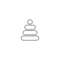 Beanie icon. Winter hat symbol. Logo design element