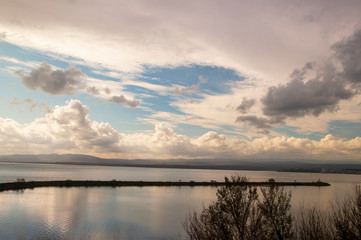 Port enterance and breakwater on the sea,  Igneada Turkey