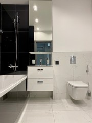 interior of modern bathroom