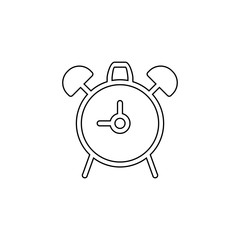 Alarm clock icon. Timer symbol. Logo design element