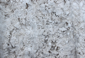 Snow mixed with dirt as a background