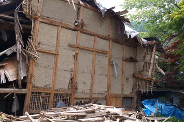 A broken empty house in Japan