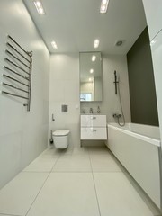 Obraz na płótnie Canvas interior of modern bathroom